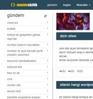 Hangi Webmaster Sözlüğü?